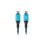 Cabo USB4 Lanberg CA-CMCM-45CU-0010-BK 1m Preto Azul USB C 40 Gbit/s