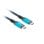 Cabo USB4 Lanberg CA-CMCM-45CU-0010-BK 1m Preto Azul USB C 40 Gbit/s