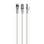 Cable de red Gembird PP6A-LSZHCU-W-2M 2m Cat6a S/FTP RJ-45 Blanco contactos dorados LSZH