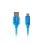 Cable USB Lanberg CA-USBM-20CU-0010-BL 1m Micro-USB A a USB A USB 2.0 Azul 0,48 Gbit/s