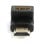 Gembird A-HDMI90-FML Connecteur HDMI Femelle à Mâle 90° Droit - Noir