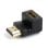 Gembird A-HDMI90-FML Connecteur HDMI Femelle à Mâle 90° Droit - Noir