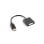 Lanberg AD-0007-BK DisplayPort zu DVI-D Adapterkabel 0,1 m Rechtsgewinkelt