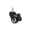 Rueda giratoria Lanberg AK-1601-B Negro Pack de 4 Unidades
