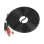 Cable de audio Lanberg 3,5mm macho a 2 x RCA macho 5m negro