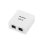 Caja de montaje en superficie Lanberg OU6-0002-W 54mm x 30mm x 57mm blanca