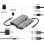 Hub Gembird 8 puertos 5 Gbps modelo 8-en-1 con HDMI UHD, LAN y SD 87W Plata