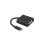 Adaptador Lanberg AD-UC-DV-01 USB-C a DVI 3.2 Gen 1 3840x2160 Negro 0,15m ABS