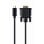 Adaptador USB-C a VGA Gembird A-CM-VGAM-01 1920x1080 Negro 3.2 Gen 1 Macho-Hembra