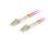 Cable de fibra óptica Lanberg FO-LULU-MD41-0010-VT 1m OM4 LC-LC violeta