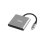 Hub NATEC Fowler Mini USB 2.0 Type-C HDMI USB 3.2 Gen 1 USB 3.2 Gen 1 Type-C Cinzento Hub NATEC Fowler Mini USB 2.0 Type-C HDMI USB 3.2 Gen 1 USB 3.2 Gen 1 Type-C Cinzento