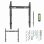 Soporte de pared Gembird WM-55F-03 Acero para TV 32"-55" VESA 400x400mm 40kg Negro