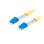 Cable de fibra óptica Lanberg FO-LULU-SD11-0020-YE 2m LC a LC amarillo