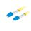 Cable de fibra óptica Lanberg FO-LULU-SD11-0020-YE 2m LC a LC amarillo