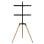 Soporte TV Gembird TVS-65S-01 Base Giratoria Gestión Cables 32-65" 32kg 600x400mm Negro/Madera