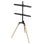 Soporte TV Gembird TVS-65S-01 Base Giratoria Gestión Cables 32-65" 32kg 600x400mm Negro/Madera