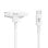 Cable HYPER HyperJuice 1,5m USB C a USB C/Lightning USB 2.0 Blanco