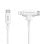 Cable HYPER HyperJuice 1,5m USB C a USB C/Lightning USB 2.0 Blanco