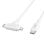 Cable HYPER HyperJuice 1,5m USB C a USB C/Lightning USB 2.0 Blanco