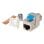 Conector RJ-45 Lanberg KSF8-4000 Hembra Plano Azul Plata LSA Fósforo/Bronce