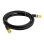 Cabo de Rede Lanberg PCF6A-10CU-0150-BK 1,5m Cat6a S/FTP Preto Alto Desempenho