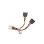Câble d'alimentation Lanberg CA-HDSA-11CU-0015 0,15 m Molex à 2 x SATA droit