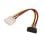 Cabo Alimentação SATA AISENS A131-0160 Molex 4 Pin Macho 16cm Preto