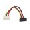Cabo Alimentação SATA AISENS A131-0160 Molex 4 Pin Macho 16cm Preto