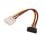 Cabo Alimentação SATA AISENS A131-0160 Molex 4 Pin Macho 16cm Preto