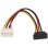 Cabo Alimentação SATA AISENS A131-0160 Molex 4 Pin Macho 16cm Preto