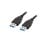 USB-Kabel Lanberg CA-USBA-30CU-0010-BK 1 m USB 3.2 Gen 1 Schwarz