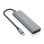 Hub AISENS A109-0763 4 Ports USB 3.2 Gen1 5Gbps Aluminium Gris 15cm