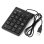 Teclado numérico de tijera Gembird KPD-U-03 USB 18 teclas Smart Numlock Negro