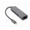 Station d'accueil Gembird A-CMU3-LAN-01 USB-C Gigabit 3xUSB 3.0 Métal Gris