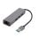 Adaptador USB Gembird A-AMU3-LAN-01 com Gigabit e 3 Portas USB 3.0