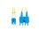 Cable de fibra óptica Lanberg FO-SULU-SD11-0050-YE 5m G.657.A1 SC a LC amarillo