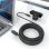 Cabo USB AISENS A157-0927 40 Metros USB-A para USB-C 10 Gbps Preto