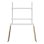Soporte de TV Gembird TVS-86F-01-W Blanco/Madera 55-86" Gestión de cables integrada