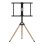 Soporte TV Gembird TVS-75ST-01 Base Giratoria, Altura Ajustable, 32-75", 35kg, Negro/Madera