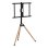 Soporte TV Gembird TVS-75ST-01 Base Giratoria, Altura Ajustable, 32-75", 35kg, Negro/Madera