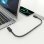 Cable USB-C AISENS A156-0866 USB4 Gen3x2 240W 40Gbps 8K@60Hz E-Mark 0,5m Negro