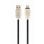 Cable USB A a Lightning Cablexpert CC-USB2R-AMLM-2M 2m 2.1A Negro certificado RoHS
