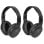 Auriculares Trevi inalámbricos y con cable para TV alcance 30m color negro