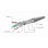 Cable LAN FTP Gembird Cat5e 100m CCA Blindado Gris Alambres Sólidos Alta Calidad