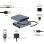 Dock USB-C Gembird A-CM-COMBO6-01 Gris Metal 60W HDMI 4K SD VGA Audio USB-A