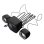 Minicadena de música NATEC NGL-2111 Negro 3W 3.5mm Woofer 7,62cm Control Giratorio