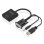 Câble Convertisseur AISENS A115-0872 SVGA Macho Audio USB Macho HDMI Hembra 20cm Noir