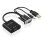 Câble Convertisseur AISENS A115-0872 SVGA Macho Audio USB Macho HDMI Hembra 20cm Noir