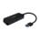 Hub USB AISENS A106-0713 4 Puertos USB 3.0 Tipo A 5Gbps Ultradelgado Negro 15cm