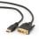 Cable Gembird HDMI a DVI-D 5m Macho/Macho Conectores Dorados Negro